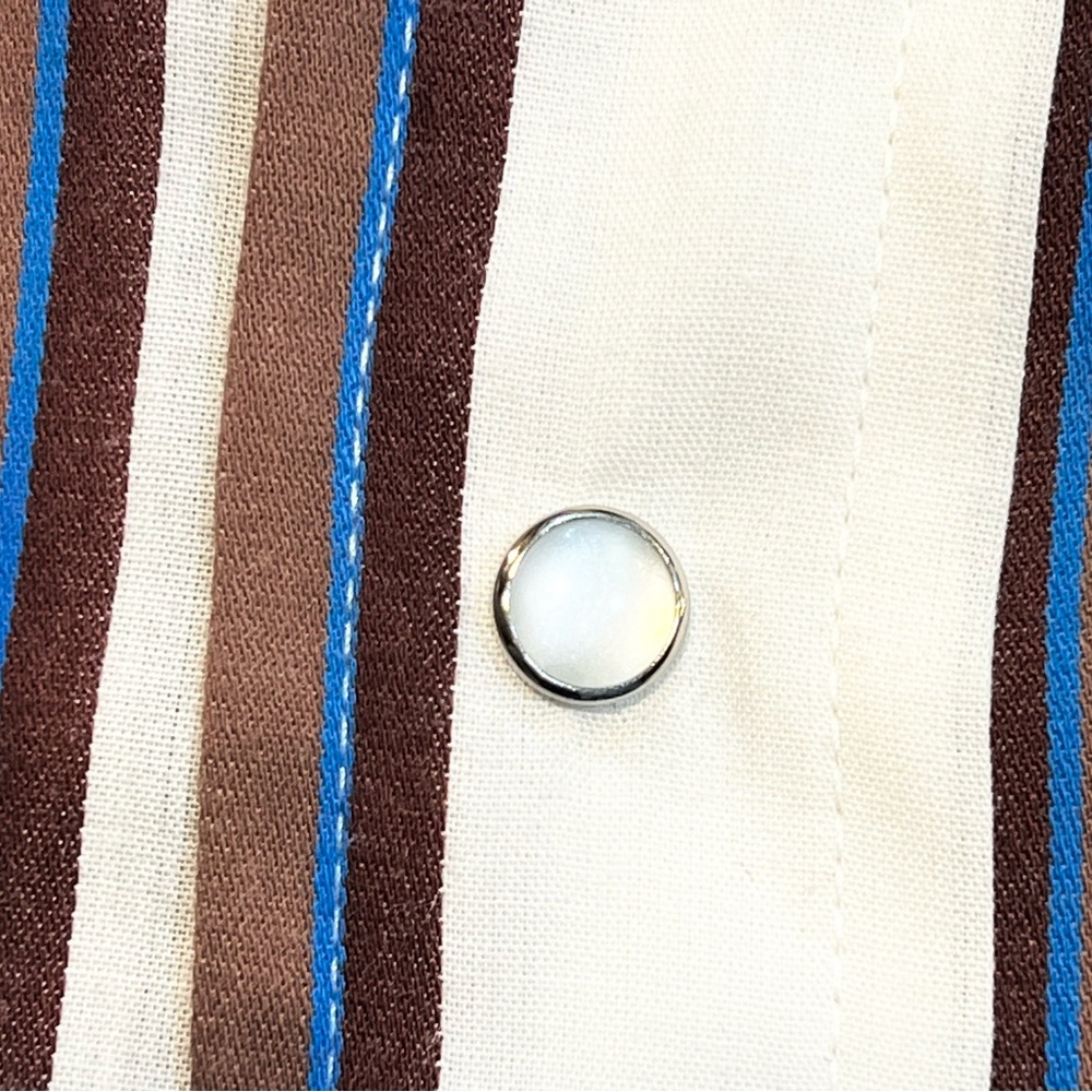 VINTAGE Panhandle Slim western rodeo show shirt stripe snap pearl button 70s 80s - Picture 6 of 11